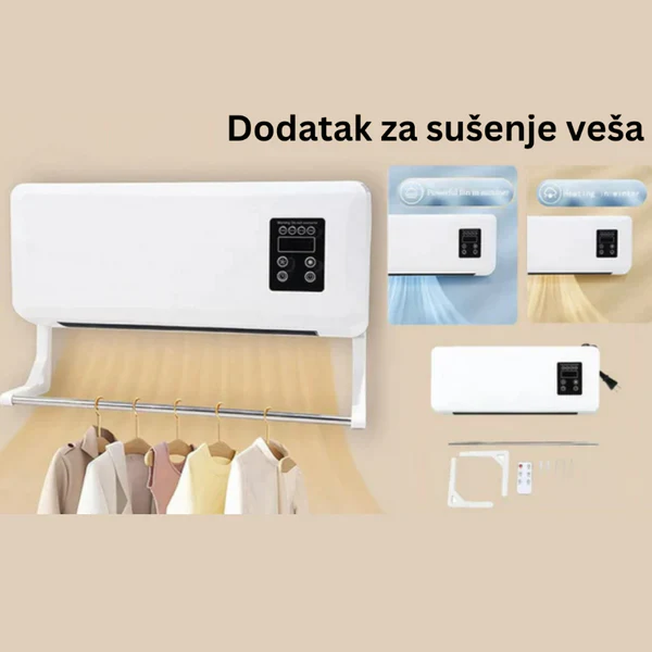Mini zidna grejalica 2u1 - grejanje i hlađenje u jednom uređaju!