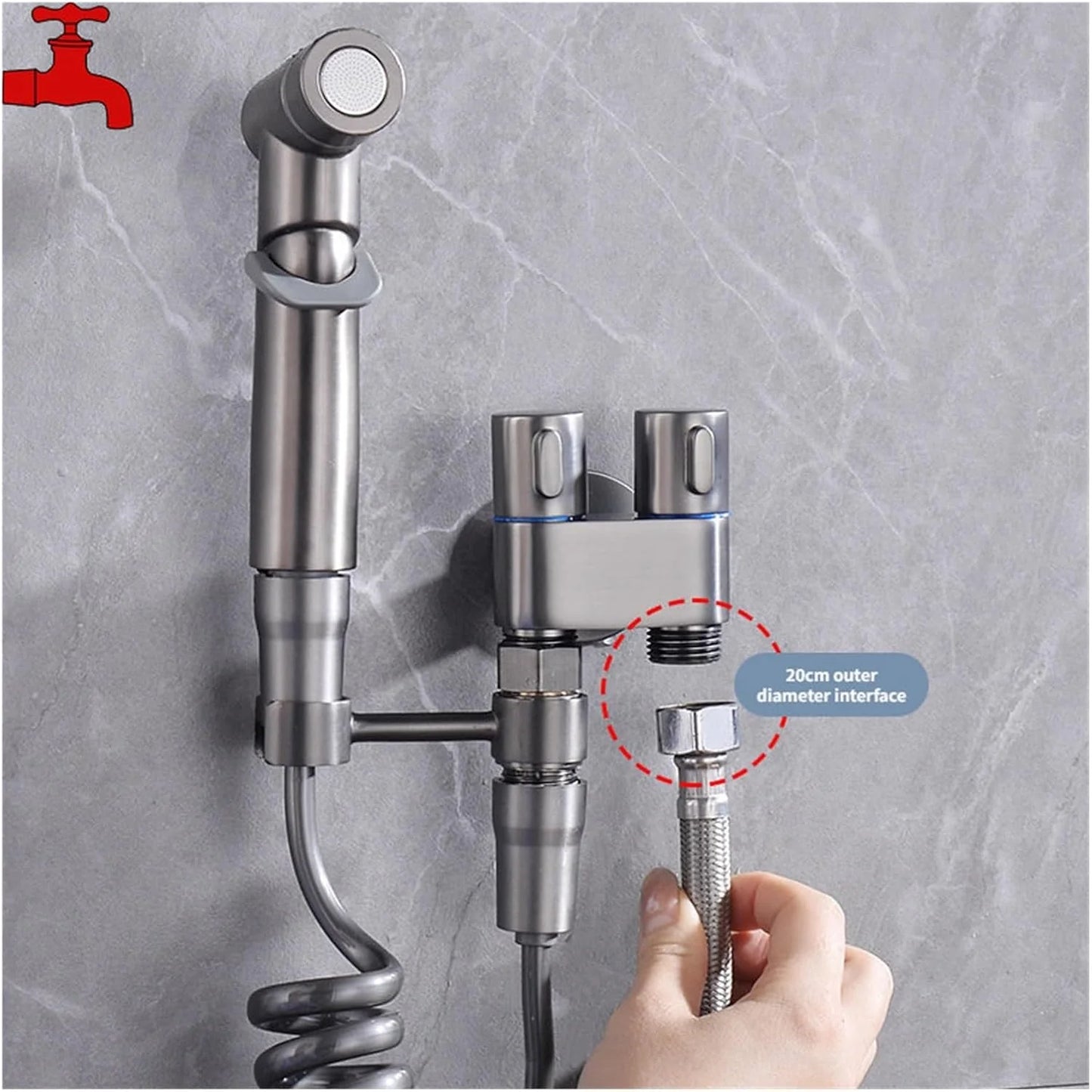 Slavina Za WC Šolju - Perfektan Higijena U 1 Koraku