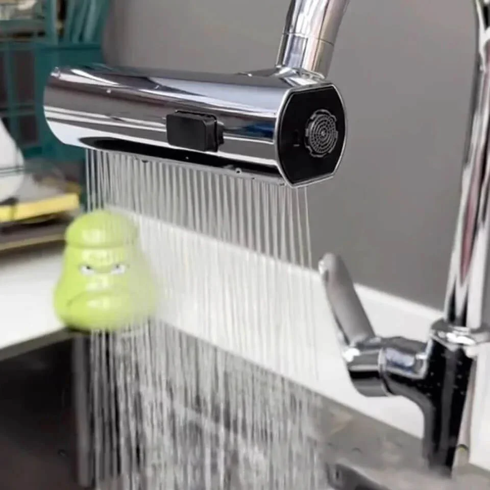 4u1 Rotirajući nastavak za slavinu - Univerzalni multifunkcionalni dodatak za kuhinju i kupatilo