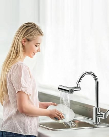 4u1 Rotirajući nastavak za slavinu - Univerzalni multifunkcionalni dodatak za kuhinju i kupatilo