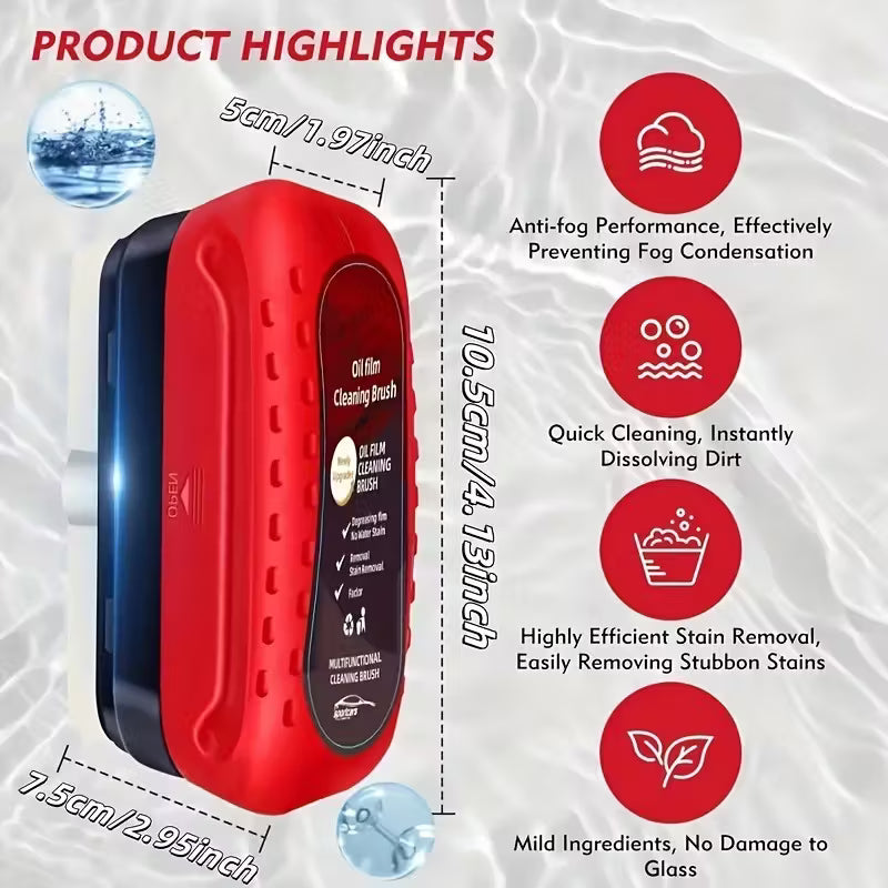 Cetka + sredstvo za ciscenje i zastitu stakla automobila