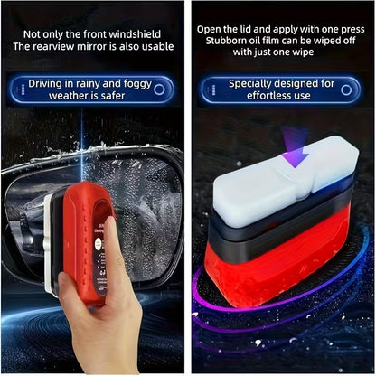 Cetka + sredstvo za ciscenje i zastitu stakla automobila