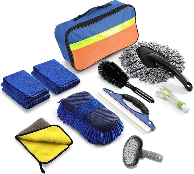 Set za ciscenje auta - 11 delova