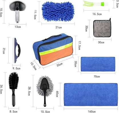 Set za ciscenje auta - 11 delova