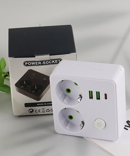 Uticnica razdelnik - 2 x usb + type C